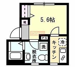 ダイヤモンドテラス鶴見小野 1Kの間取図画像