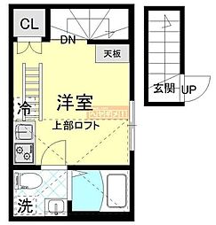 サザンゲート蒲田 ワンルームの間取図画像