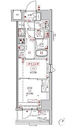 クレイシアIDZ川崎ザ・テラス 2Kの間取図画像