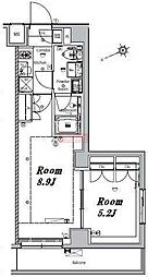 MAKESDESIGN大森2 2Kの間取図画像