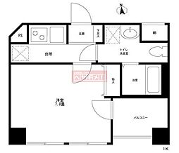 Casa・coco 1Kの間取図画像