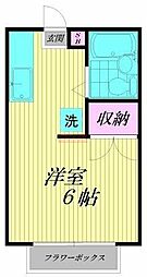コートヴィレッジ ワンルームの間取図画像