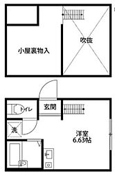 サンセリテ浅田 1Kの間取図画像