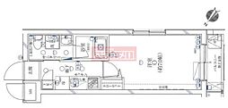 GALICIA下丸子 1Kの間取図画像