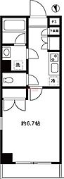 ミテッツァ大森2 1Kの間取図画像