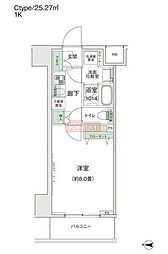 スタイリオ蒲田2 1Kの間取図画像