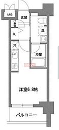 TLRレジデンス川崎大師 1Kの間取図画像
