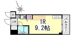 パレス川端 ワンルームの間取図画像