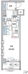 プラネソシエ大森山王 1Kの間取図画像