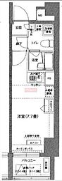 アイル川崎ステーションプラザIsle ワンルームの間取図画像
