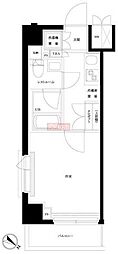 ルーブル川崎貝塚壱番館 1Kの間取図画像