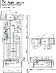 MAINSTAGE川崎8ヴィアート 1Kの間取図画像