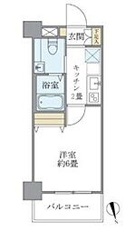 J-Cloud横浜鶴見 1Kの間取図画像