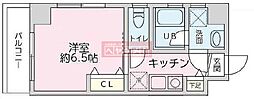 KIK浅田 1Kの間取図画像