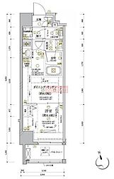 ディアレイシャス平和島 1DKの間取図画像