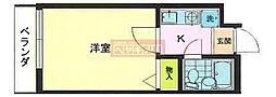 PAL西蒲田 1Kの間取図画像