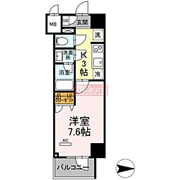 ディアーナ川崎大師 1Kの間取図画像