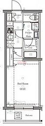 dips南六郷 1Kの間取図画像