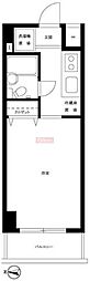 ルーブル池上2 ワンルームの間取図画像