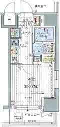 エステムプラザ川崎 1Kの間取図画像