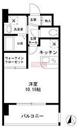メゾン柳 ワンルームの間取図画像
