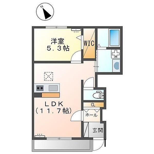 Hotto　House（ホットハウス） 105｜栃木県小山市大字小山(賃貸アパート1LDK・1階・42.74㎡)の写真 その2