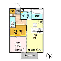 カーサ　エレガンテ 102 ｜ 栃木県小山市本郷町２丁目（賃貸アパート1LDK・1階・40.29㎡） その2