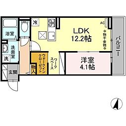 間取図画像 1LDK