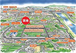 物件画像 売土地 丈六町新居田　全18区画