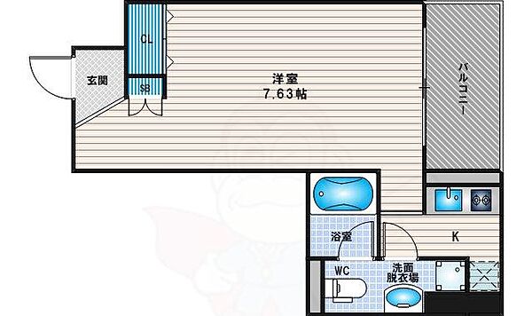 FEEL三国 ｜大阪府大阪市淀川区新高４丁目(賃貸マンション1R・6階・26.04㎡)の写真 その2