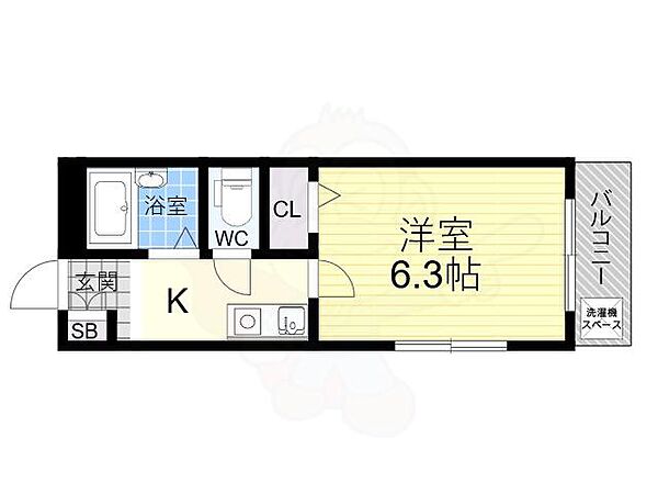 プルス野中南 ｜大阪府大阪市淀川区野中南２丁目(賃貸マンション1K・1階・19.20㎡)の写真 その2