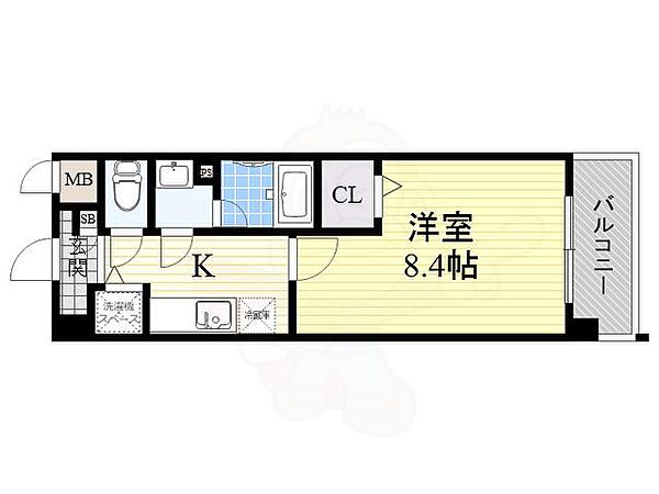 ベルマノワール ｜大阪府大阪市東淀川区南江口３丁目(賃貸マンション1K・3階・27.19㎡)の写真 その2