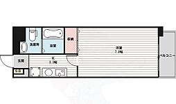 エスリード新大阪コンフォート1番館 1Kの間取図画像