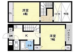 ファイブワン 2Kの間取図画像