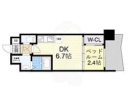 セレニテ新大阪アリエ 1DKの間取図画像
