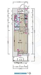 フェニックス新大阪 1Kの間取図画像