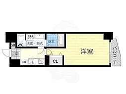 インザグレイス新大阪ソレアード 1Kの間取図画像