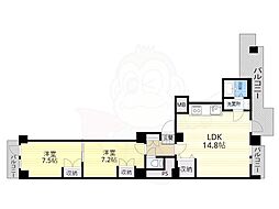やまびこハイツPart2 2LDKの間取図画像