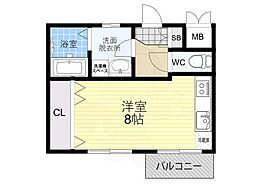 イーズマンション1 ワンルームの間取図画像