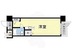コボリマンション新大阪 ワンルームの間取図画像