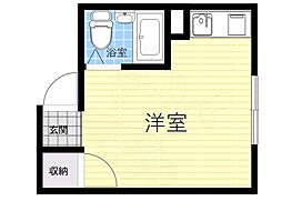 ベルベデーレ十八条 ワンルームの間取図画像