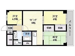 淀川グリーンハイツ 4階/-