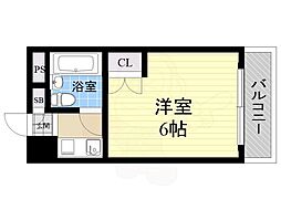 TBM南方 1Kの間取図画像
