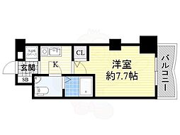 セレニテ新大阪弐番館 1Kの間取図画像