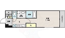 Comforespa新大阪 1Kの間取図画像