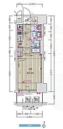 フェニックス新大阪 1Kの間取図画像