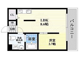 コスモクレスト柴島 1階/-