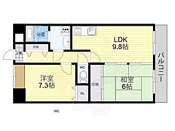 ドリーム大桐 2LDKの間取図画像