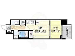 SWANSCITYShin-OsakaPrime 1DKの間取図画像
