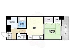 メゾンさくら9 1DKの間取図画像